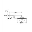 GROHE - Rainshower Mono 310 Cube Ensemble douche de tête 1 jet et bras 422mm, Cool Sunrise brossé (26564GN0) - vignette