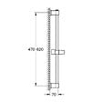 GROHE - Vitalio Universal barre de douche 60 cm Ø 22 mm, chrome (G27724001) - vignette