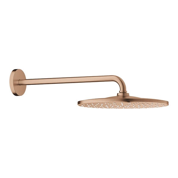 GROHE - Rainshower Mono 310 ensemble douche de tête et bras 422 mm, 1 jet, warm sunset brossé (G26558DL0) - large