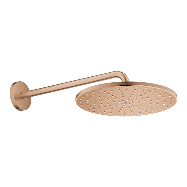 GROHE - Rainshower Mono 310 ensemble douche de tête et bras 422 mm, 1 jet, warm sunset brossé (G26558DL0) - large