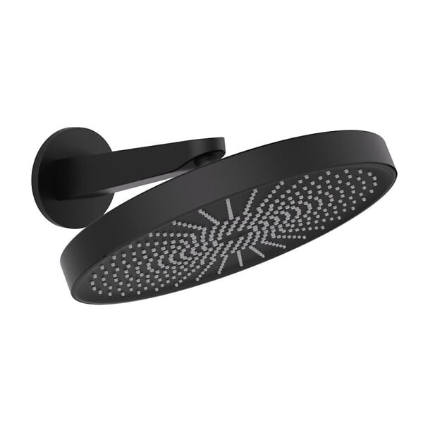 SWISS AQUA TECHNOLOGIES - Douche de tête mural 1 jet avec bras de douche, diamètre 30 cm, noir mat (SATBSHS81SETC) - large