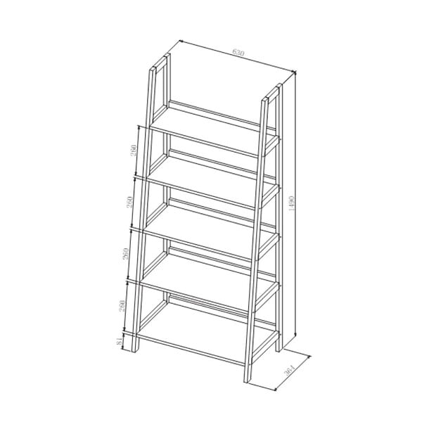 SWISS AQUA TECHNOLOGIES - Swiss Aqua Technologies Etagère sur pied Naturel Home 63x149x36,4 cm, bois  (HOMEPOL5) - large