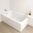 JIKA (GROUPE ROCA) - Jika (Groupe Roca) Riga 130 x 70 cm Baignoire gain de place 150 L en acier émaillé, sans pieds, blanc (H2340300000001) - vignette