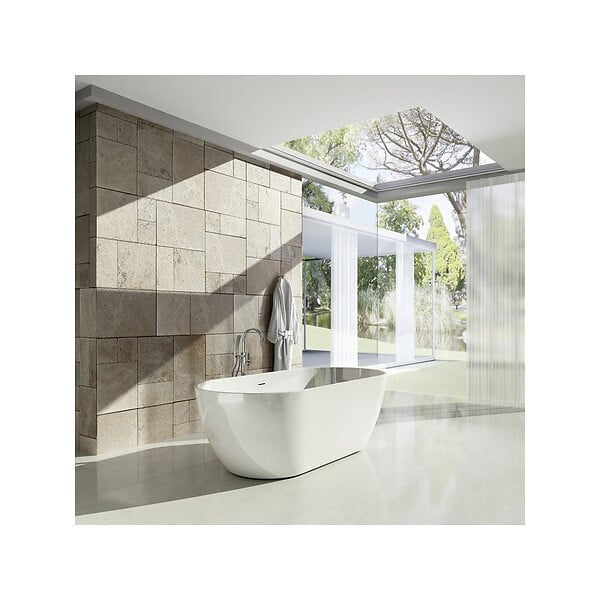 RAVAK - Freedom O 170 x 80 cm Baignoire îlot en acrylique, sans pieds, blanc (XC00100020) - large