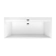 VILLEROY & BOCH - Baignoire rectangulaire Squaro 180x80 cm marbre coulé, sans pieds, blanc (UBQ180SQE2DV-01) - vignette