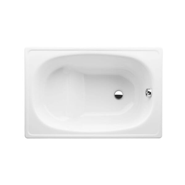 JIKA (GROUPE ROCA) - Jika (Groupe Roca) Riga 105 x 70 x 37.5 cm Baignoire gain de place en acier émaillé, sans pieds, blanc (H2340000000001) - large
