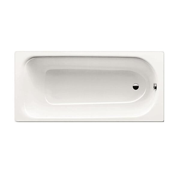 KALDEWEI - Kaldewei 170x70 cm Ensemble baignoire Eurowa universelle + Pare baignoire fixe chrome + pieds (KW312-SETP3) - large
