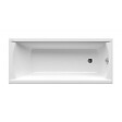 SWISS AQUA TECHNOLOGIES - Fusion 170 x 70 cm Baignoire droite en acrylique, sans pieds, blanc (SIKOVR170) - vignette