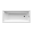 SWISS AQUA TECHNOLOGIES - Fusion 160 x 70 cm Baignoire droite en acrylique, sans pieds, blanc (SIKOVR160) - vignette