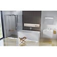 SWISS AQUA TECHNOLOGIES - Fusion 160 x 70 cm Baignoire droite en acrylique, sans pieds, blanc (SIKOVR160) - vignette