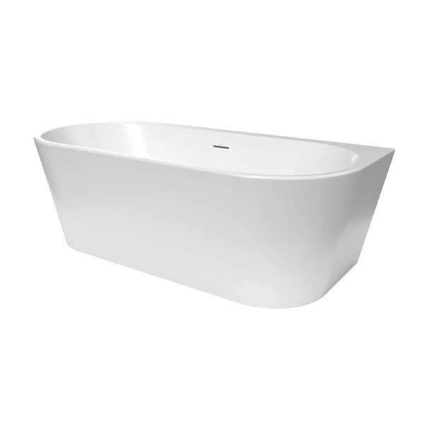 SWISS AQUA TECHNOLOGIES - Mood 170x80 cm baignoire îlot en acrylique 227L, orientation gauche et droite, avec siphon + pieds, blanc (SATVMOOD1700Z) - large