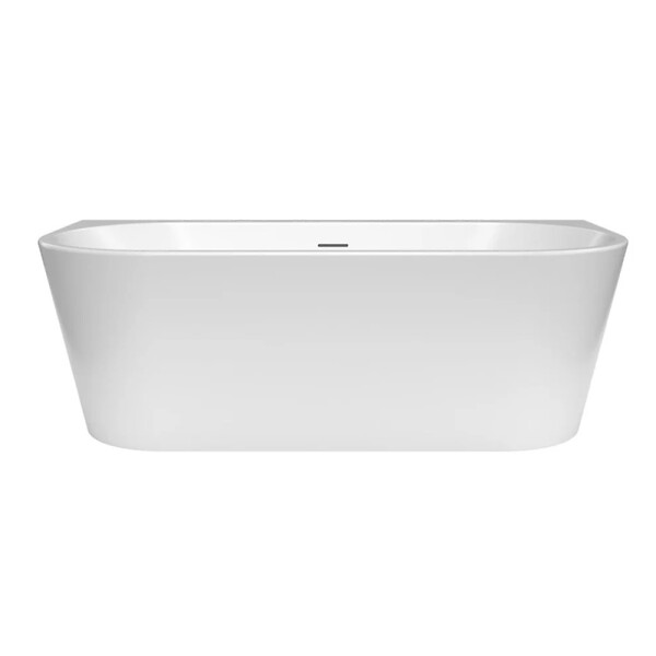 SWISS AQUA TECHNOLOGIES - Mood 170x80 cm baignoire îlot en acrylique 227L, orientation gauche et droite, avec siphon + pieds, blanc (SATVMOOD1700Z) - large