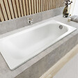 KALDEWEI - Saniform Plus 160x75 cm Baignoire rectangulaire en acier émaillé, sans pieds, blanc alpin (112500010001) - vignette