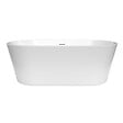 SWISS AQUA TECHNOLOGIES - Swiss Aqua Technologies Mood 150x75 cm baignoire îlot en acrylique 180L, orientation gauche et droite, avec siphon + pieds, blanc (SATVMOOD1500) - vignette