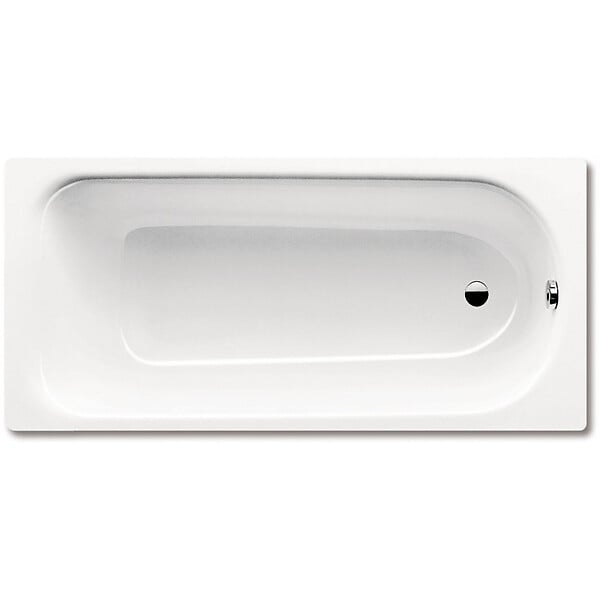 KALDEWEI - Saniform Plus 170 x 75 cm Baignoire droite 123 L en acier émaillé, sans pieds, blanc alpin (112600010001) - large