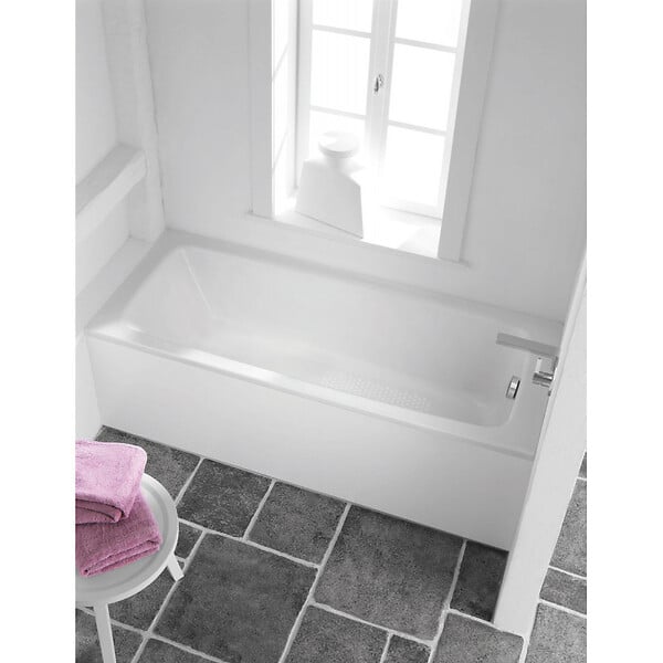 KALDEWEI - Saniform Plus 170 x 75 cm Baignoire droite 123 L en acier émaillé, sans pieds, blanc alpin (112600010001) - large
