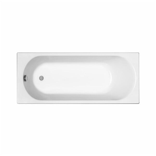 KOLO BY GEBERIT - Opal Plus 160 x 70 cm Baignoire droite avec pieds 180 L en acrylique, blanc (XWP1260000) - large