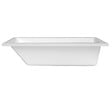 SIKO - 170x75 cm Idea Plus baignoire rectangulaire avec pieds, Acrylique, Gauche et Droite, Blanc (ID1700PLUS-SET) - vignette