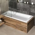 SIKO - 170x75 cm Idea Plus baignoire rectangulaire avec pieds, Acrylique, Gauche et Droite, Blanc (ID1700PLUS-SET) - vignette