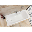 SWISS AQUA TECHNOLOGIES - By Kaldewei Vivien 160 x 70 cm Baignoire droite en acier émaillé, sans pieds, blanc (SATVIVI160) - vignette