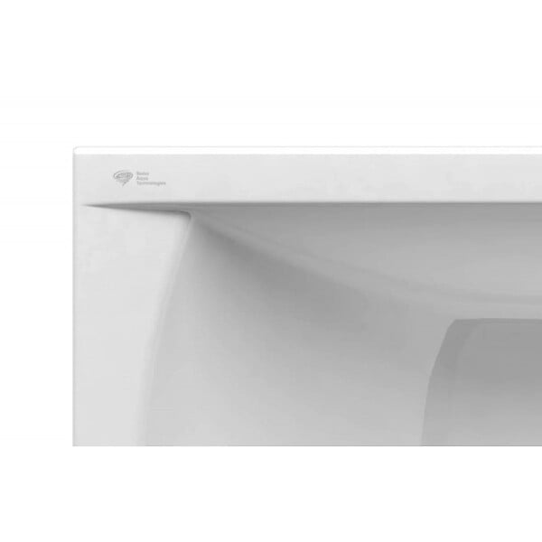 SWISS AQUA TECHNOLOGIES - Fusion 150 x 70 cm Baignoire gain de place en acrylique, sans pieds, blanc (SIKOVR150) - large