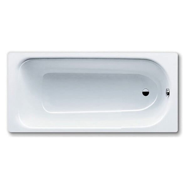 KALDEWEI - Eurowa Baignoire rectangulaire avec pieds 150x70 cm acier émaillé, Blanc alpin (119600010001-SET) - large
