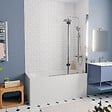 SWISS AQUA TECHNOLOGIES - Swiss Aqua Technologies By Kaldewei 150x70 cm Ensemble baignoire Vivien universelle + Pare baignoire 2 volets + pieds (SATVIVI150-SETP2) - vignette