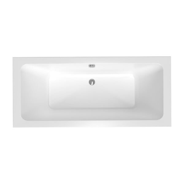 LAGUNA - 170x75 cm Nora Plus baignoire rectangulaire en acrylique, gauche et droite, sans pieds, blanc (NO1700PLUS) - large
