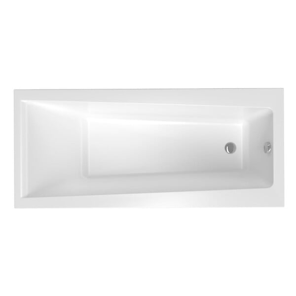 LAGUNA - 170x75 cm Idea Plus baignoire rectangulaire en acrylique, gauche et droite, sans pieds, blanc (ID1700PLUS) - large