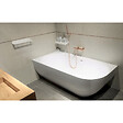 SWISS AQUA TECHNOLOGIES - Swiss Aqua Technologies Nelly 175 x 82 cm Baignoire droite Autoportante orientation gauche en marbre coulé, sans pieds, blanc (NEL1700L) - vignette