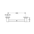 GROHE - Essentials Cube  Barre d'appui, Chrome (40514001) - vignette