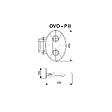 RAVAK - Ovo-P II-Opal siège de douche rabattable PMR pour cabine de douche (B8F0000049) - vignette