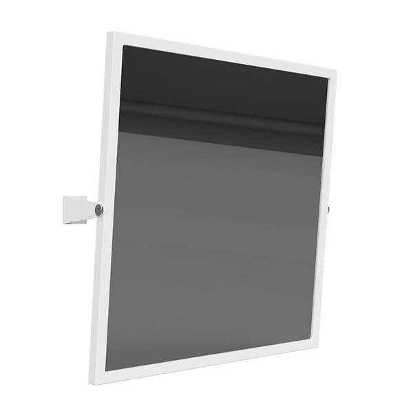 BEMETA - BEMETA HELP Miroir mural inclinable PMR 60 x 60cm - Acier - Blanc (301401044) - large