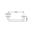 GROHE - Grohe Start barre d'appui PMR 34,9 cm en métal avec fixations cachées, noir mat (G411892430) - vignette