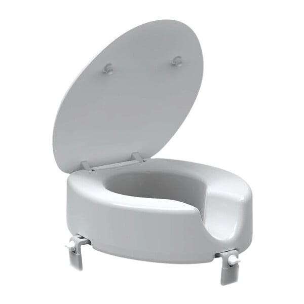 SIKO - Siko Rehausseur WC universel surélévation 12 cm pour PMR et personnes âgées, blanc (INVALWCSED) - large