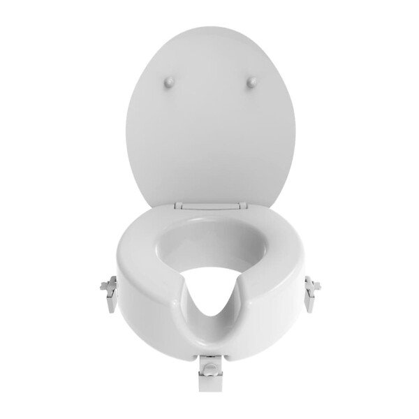 SIKO - Siko Rehausseur WC universel surélévation 12 cm pour PMR et personnes âgées, blanc (INVALWCSED) - large