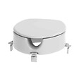 SIKO - Siko Rehausseur WC universel surélévation 12 cm pour PMR et personnes âgées, blanc (INVALWCSED) - vignette
