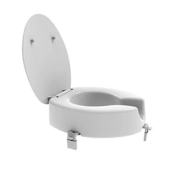 SIKO - Siko Rehausseur WC universel surélévation 12 cm pour PMR et personnes âgées, blanc (INVALWCSED) - large