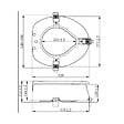 SIKO - Siko Rehausseur WC universel surélévation 12 cm pour PMR et personnes âgées, blanc (INVALWCSED) - vignette