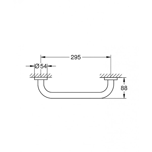 GROHE - Grohe Essentials Barre d'appui, Chrome (40421001) - large