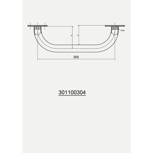 BEMETA - Barre de maintien de douche HELP en blanc comaxite - large