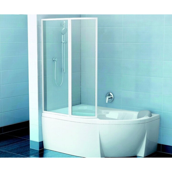 RAVAK - Rosa II 170 x 105 cm Baignoire d'angle orientation gauche en acrylique, sans pieds, blanc (C221000000) - large