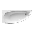 RAVAK - Avocado 160 x 75 cm Baignoire d'angle gain de place, orientation gauche en acrylique, sans pieds, blanc (CQ01000000) - vignette
