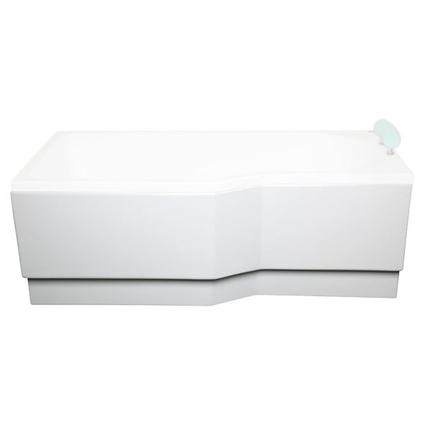 LAGUNA - 160x56 cm Beata Plus tablier de baignoire acrylique positionnement gauche, blanc (BEP1600L) - large