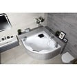 LAGUNA - 140 x 140 cm Samanta Plus baignoire d'angle en acrylique, sans pieds, blanc (SM1400PLUS) - vignette