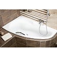 LAGUNA - 160 x 95 cm Luiza baignoire d'angle orientation gauche en acrylique, sans pieds, blanc (LU1600L) - vignette