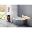 RAVAK - Rosa II 160 x 105 cm Baignoire d'angle orientation gauche en acrylique, sans pieds, blanc (CM21000000) - vignette