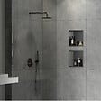 SWISS AQUA TECHNOLOGIES - Swiss Aqua Technologies Aurum Niche de Douche à encastrer, Acier Inoxydable 304, 30x30x10cm, Gun Métal brossé PVD (SATAURN3030BGM) - vignette
