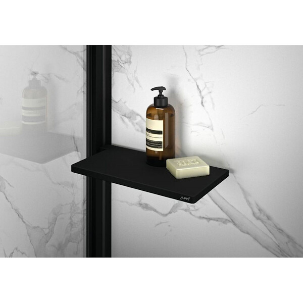 HÃŒPPE - HÜPPE  Select + Étagère tablette pour montage sur profilé mural, sans perçage, Noir (SL2101123) - large