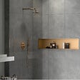 SWISS AQUA TECHNOLOGIES - Aurum Niche de Douche à encastrer, Acier Inoxydable 304, 120x28x10cm, Cuivre brossé PVD (SATAURN12128BRG) - vignette